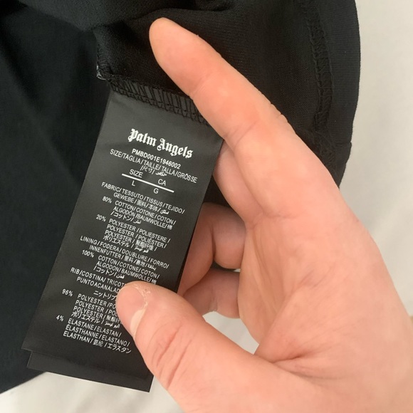 Palm Angels Artistic Black T-Shirt - Picture 4 of 4